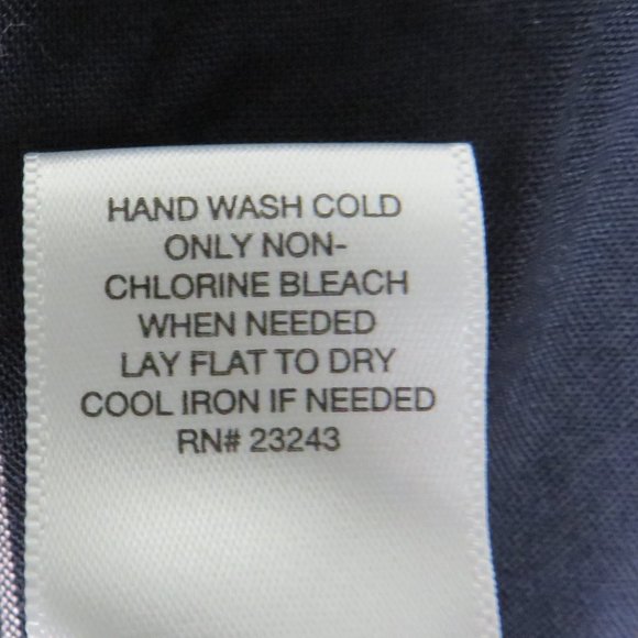 SOHO* Women's Button Down Long Sleeve Front Knot Size Medium Black w/White Lines - Picture 10 of 15